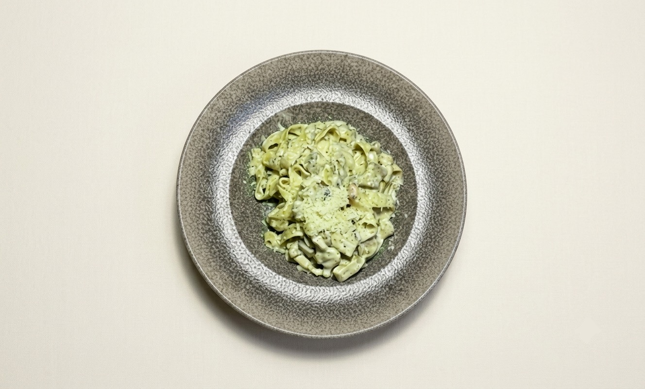 PESTO SOSLU FETTUCCİNE ALFREDO TAVUK&MANTAR